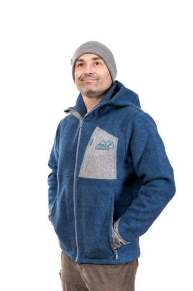 kraxl Herren Wollfleece-Jacke Felix